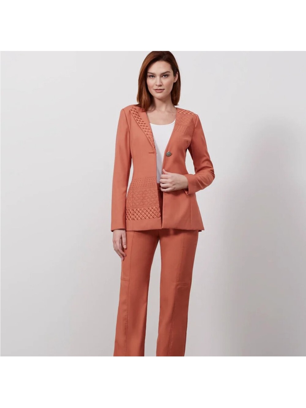 New Carlisle Collection Women’s Asymmetrical Patio Jacket in Aragon Pink Size 2